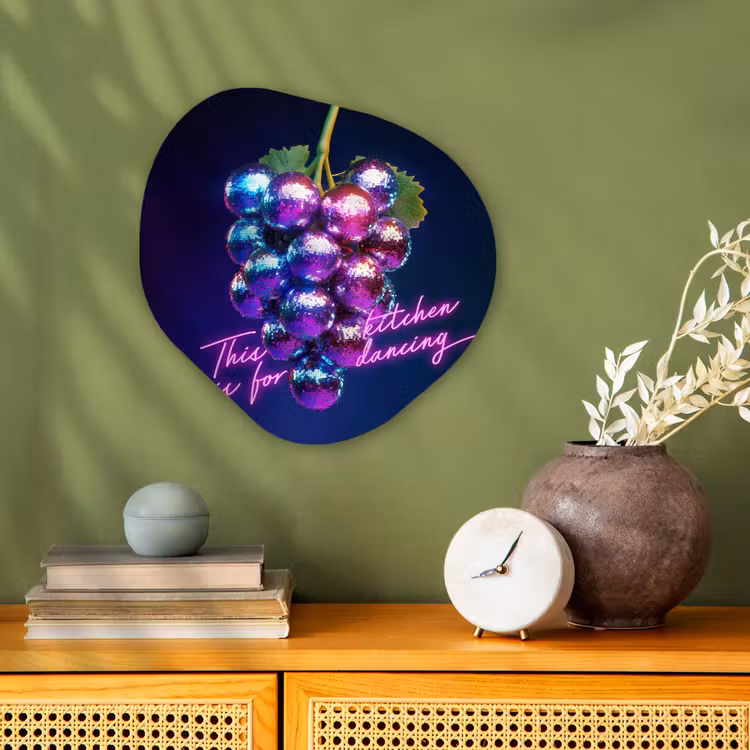 Organisch schilderij - Forex - Quote - Neon - Disco - Druiven — 2