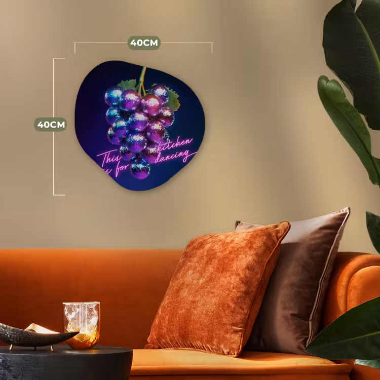 Organisch schilderij - Forex - Quote - Neon - Disco - Druiven — 4