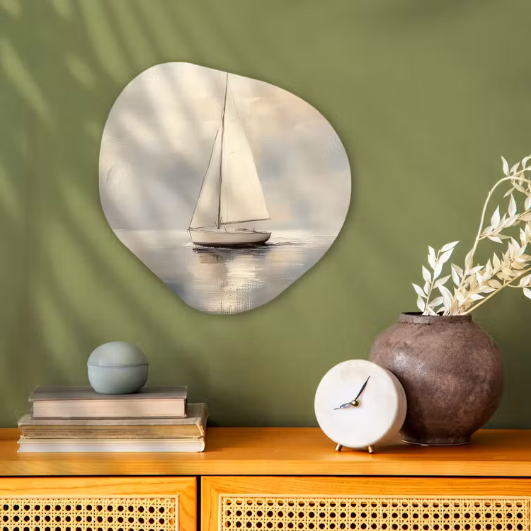 Organisch schilderij - Forex - Zeilschip - Zee - Bewolkt — 2