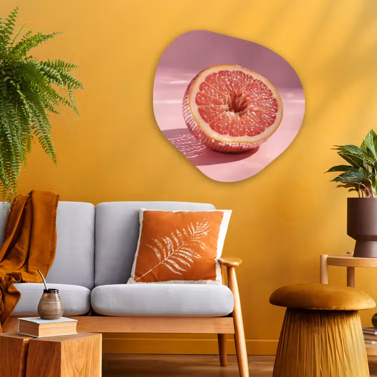 Organische vorm aluminium - Grapefruit - Roze - Disco - Shiny — 3