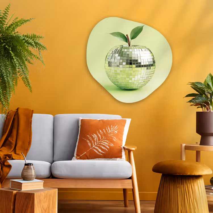 Organische vorm aluminium - Groen - Disco - Decoratie - Appel — 3
