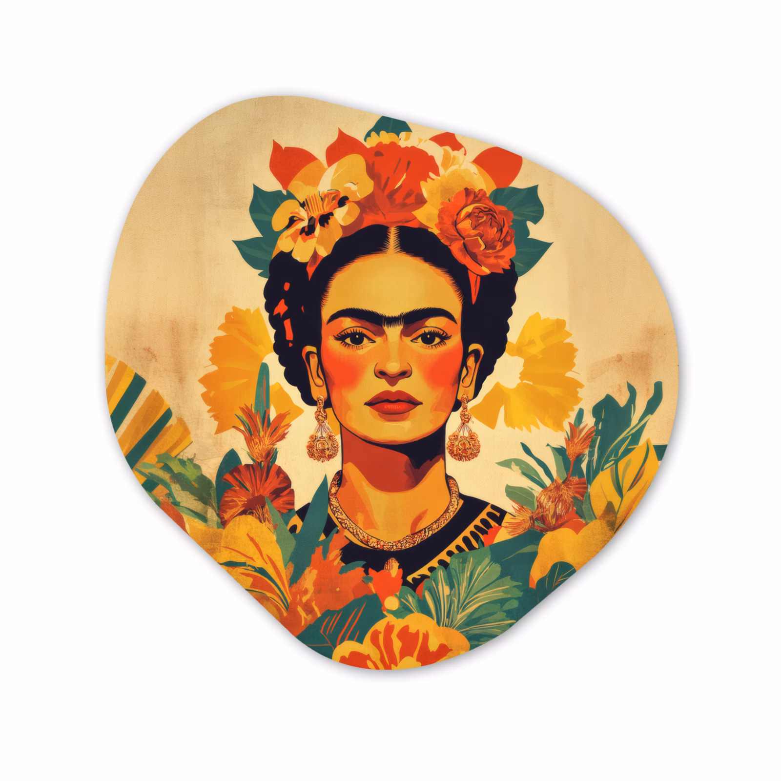 Organisch schilderij - Forex - Vrouwelijk - Bloemen - Sieraden — 1