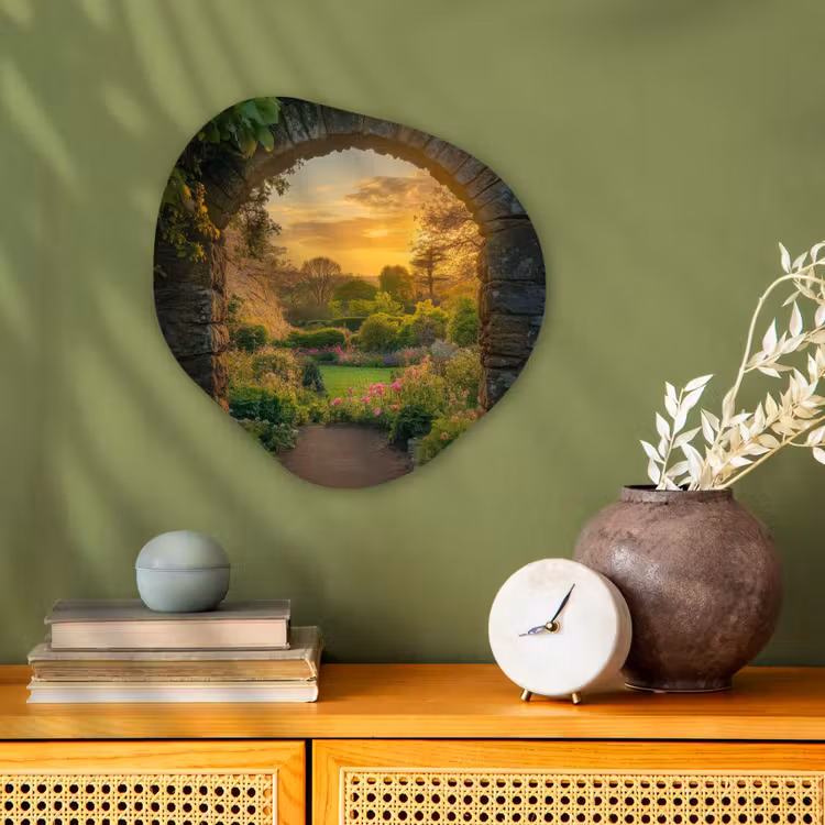 Organisch schilderij - Forex - Poort - Planten - Zonsondergang — 2