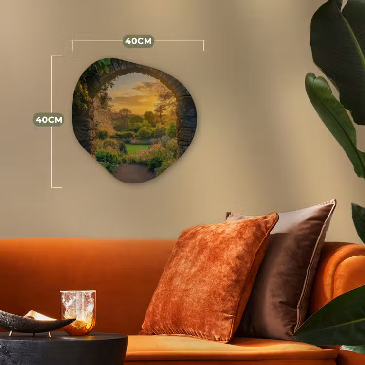 Organisch schilderij - Forex - Poort - Planten - Zonsondergang — 4