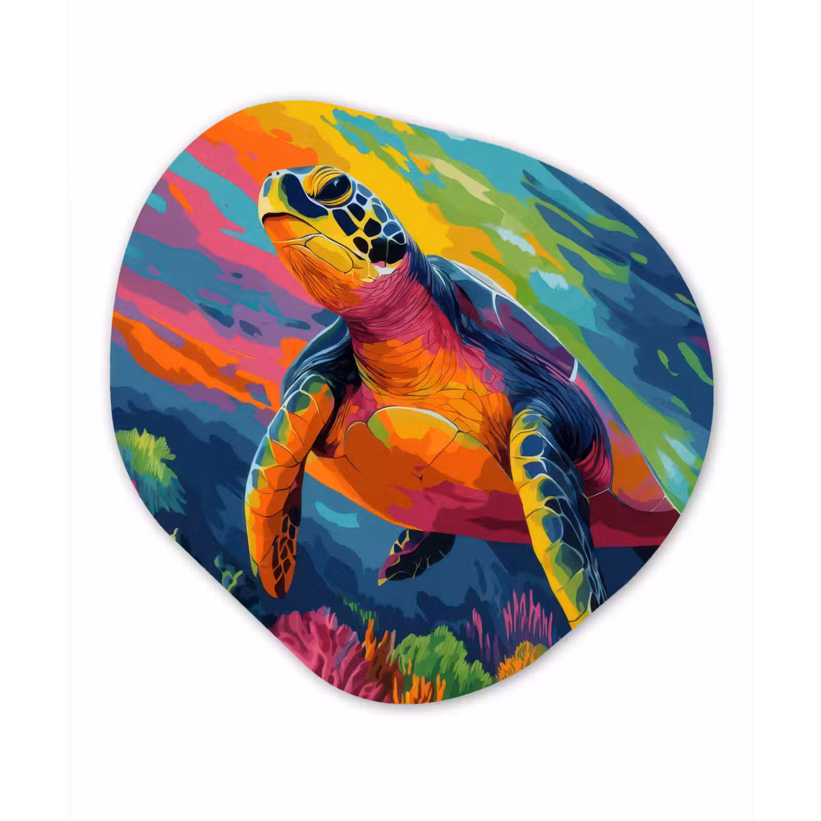 Organische vorm aluminium - Koraal - Schildpad - Abstract - Water — 1