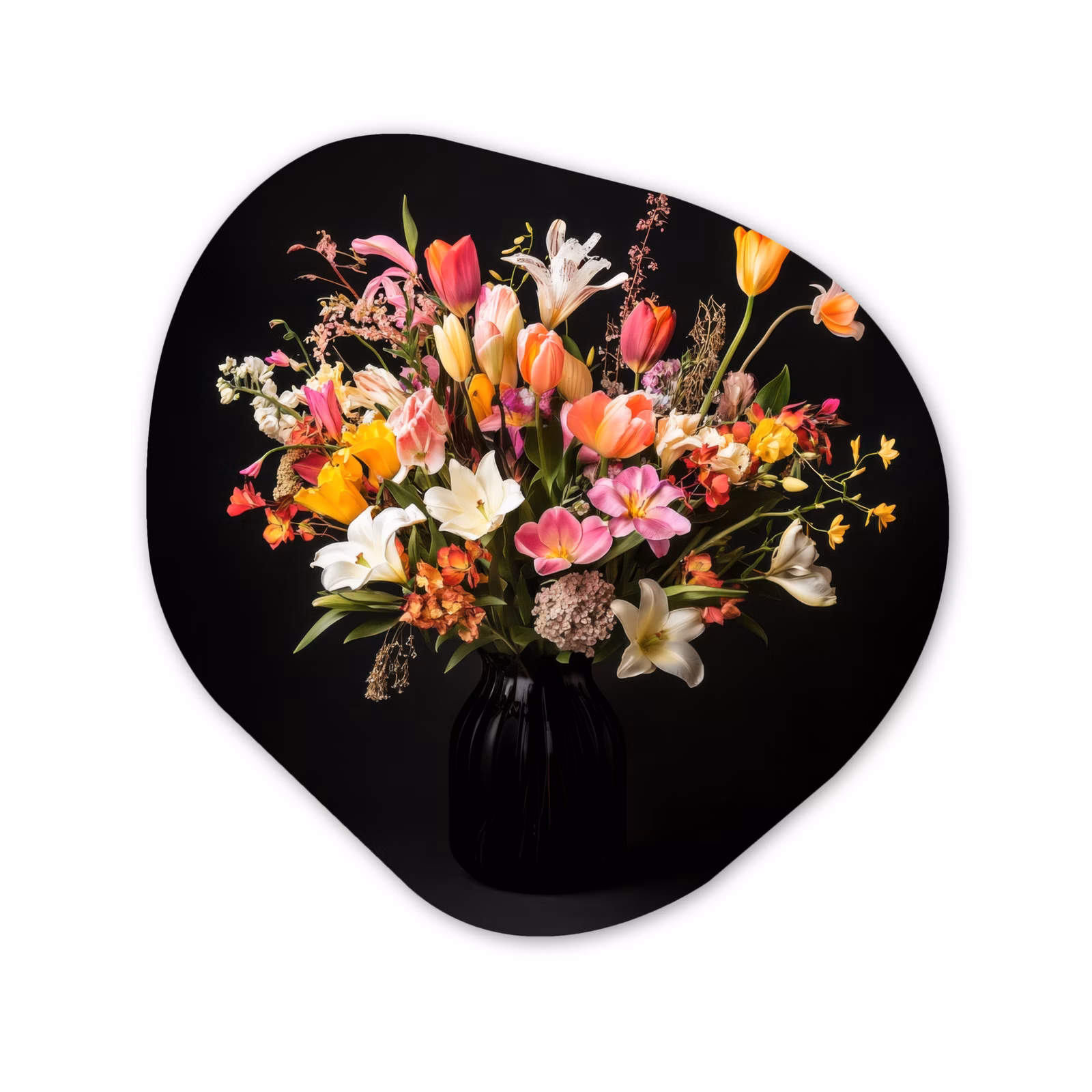 Organisch schilderij - Forex - Vaas - Bloemen - Tulpen — 1