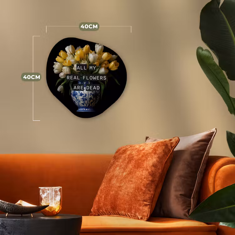 Organisch schilderij - Forex - Quotes - Bloem - Tulp - Geel — 4