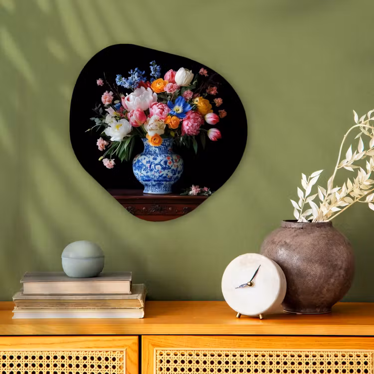 Organisch schilderij - Forex - Rozen - Bloemen - Vaas - Boeket — 2