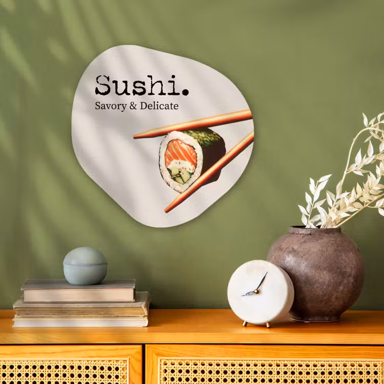 Organisch schilderij - Forex - Sushi - Zalm - Rijst - Japans — 2