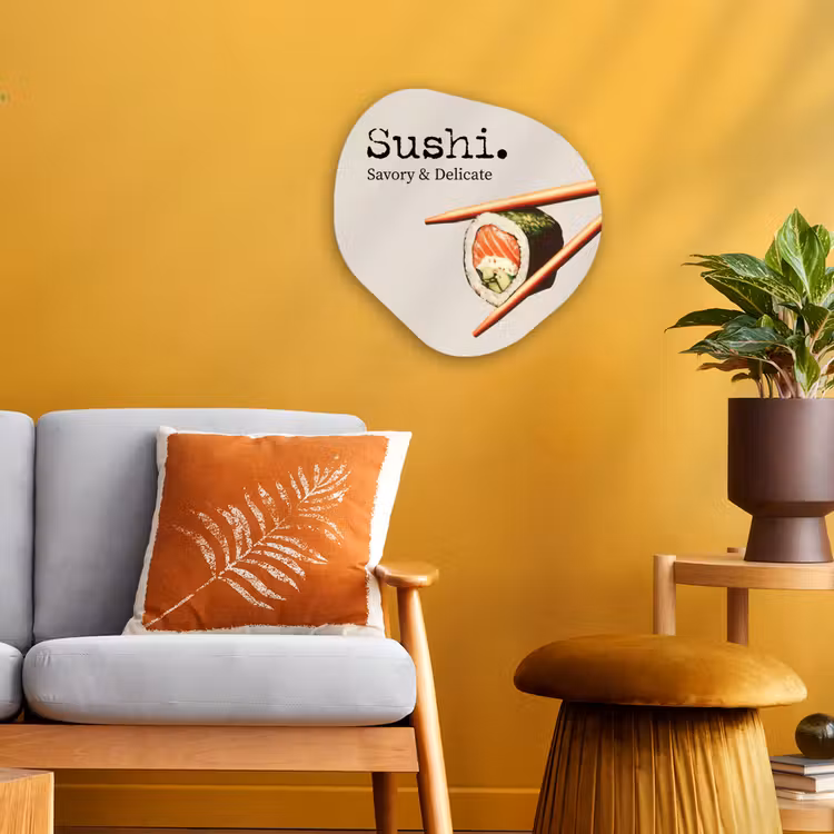 Organisch schilderij - Forex - Sushi - Zalm - Rijst - Japans — 3