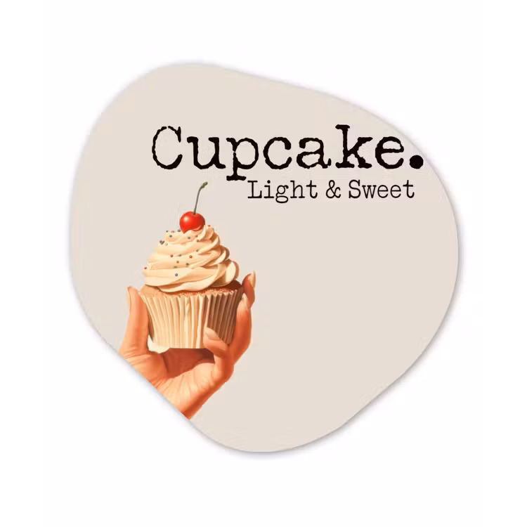 Organische vorm aluminium - Cupcake - Zoet - Kers — 1