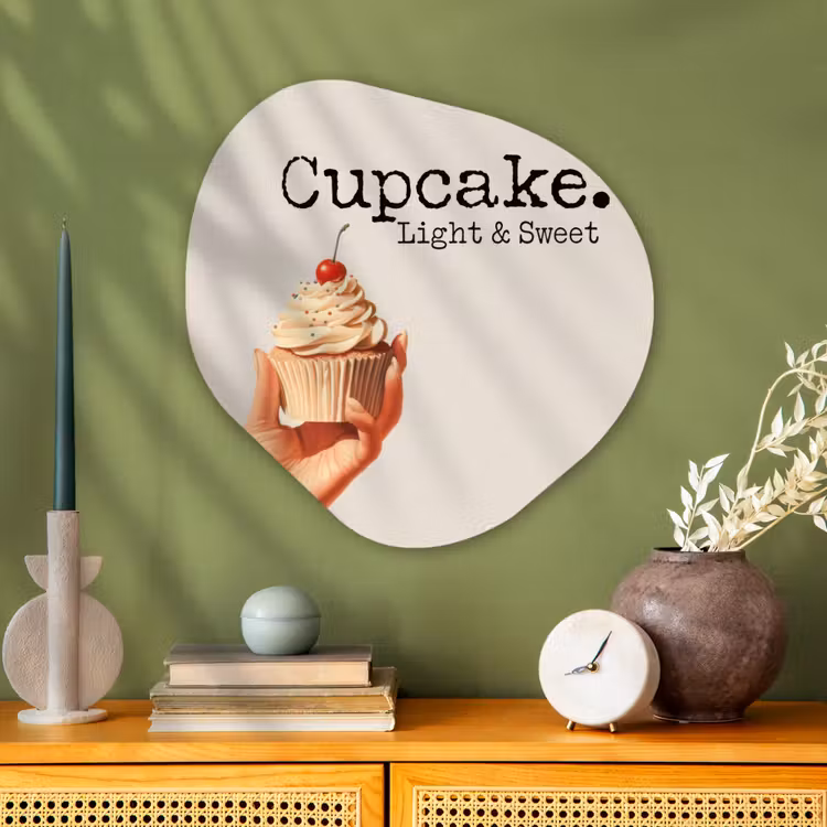 Organische vorm aluminium - Cupcake - Zoet - Kers — 2