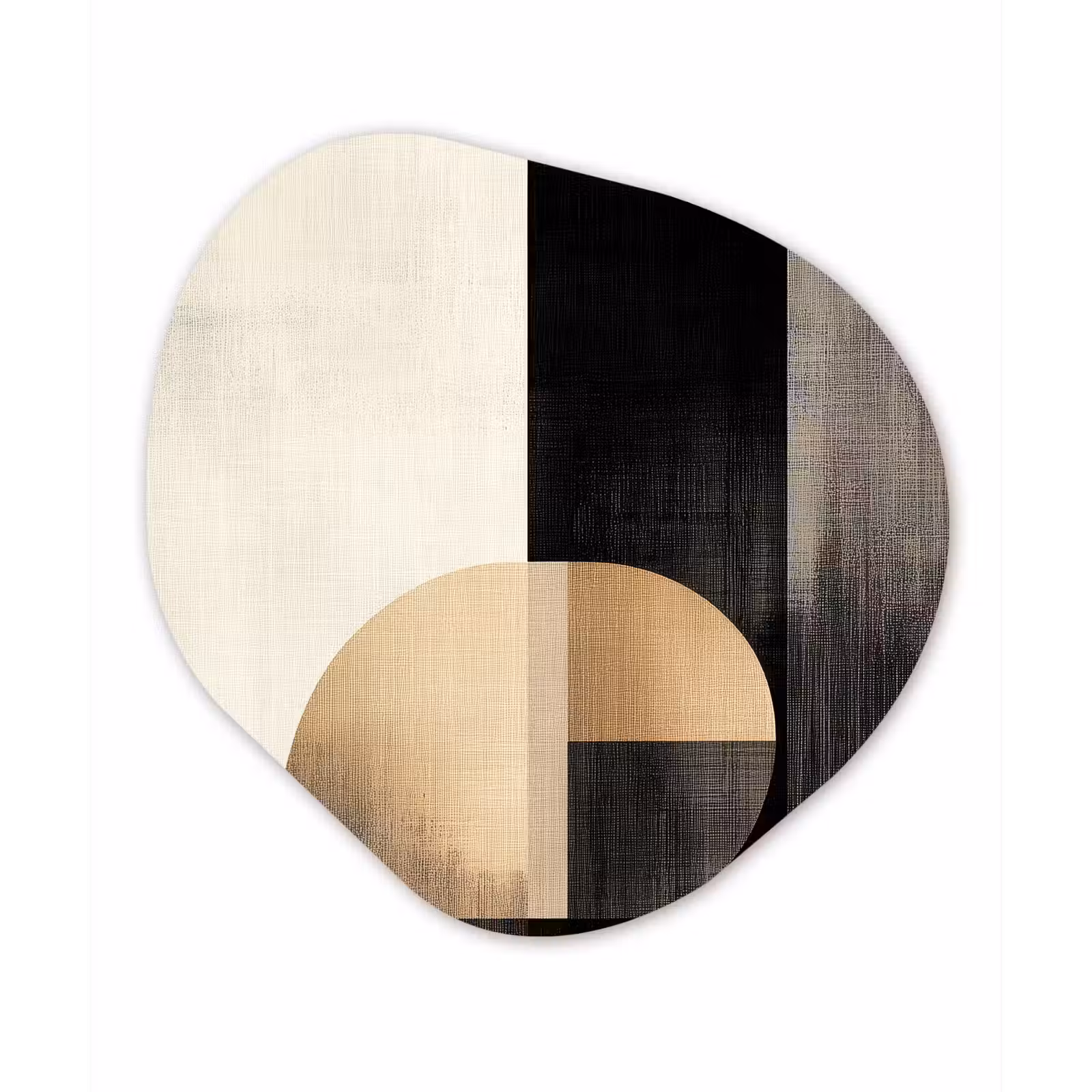 Organisch schilderij - Forex - Vormen - Modern - Zwart — 1