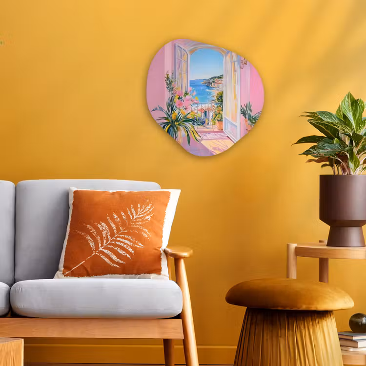 Organisch schilderij - Forex - Roze - Buiten - Verf — 3
