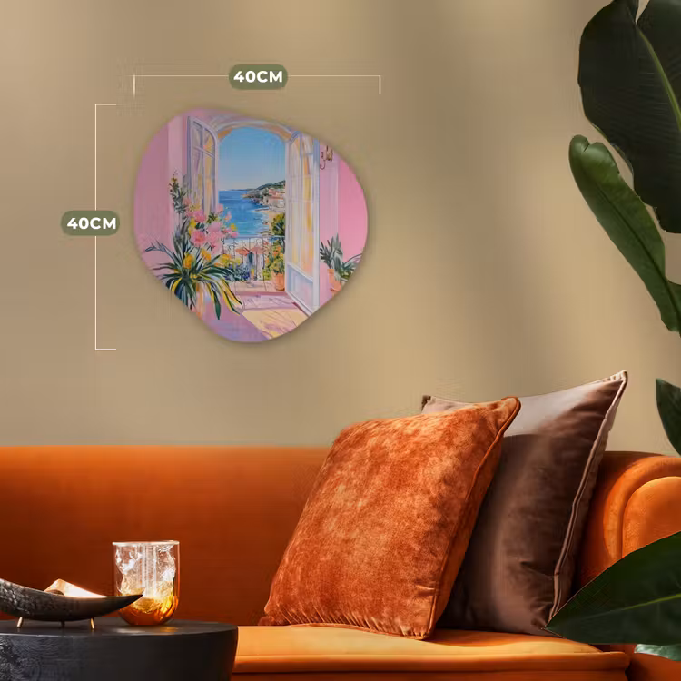 Organisch schilderij - Forex - Roze - Buiten - Verf — 4