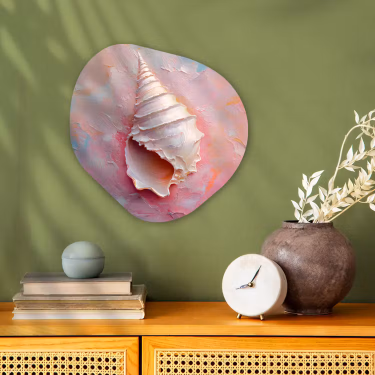 Organisch schilderij - Forex - Schelp - Pastel - Pink — 2