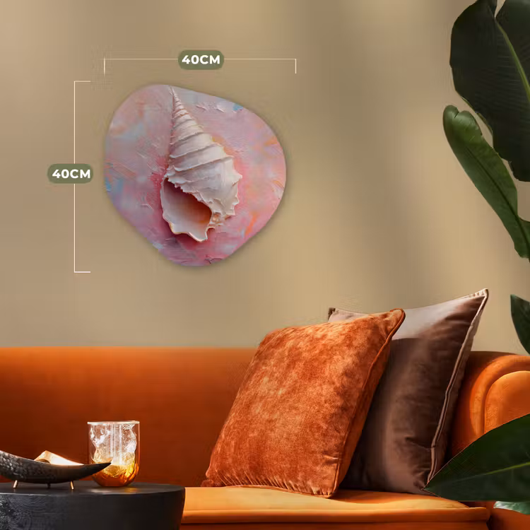 Organisch schilderij - Forex - Schelp - Pastel - Pink — 4