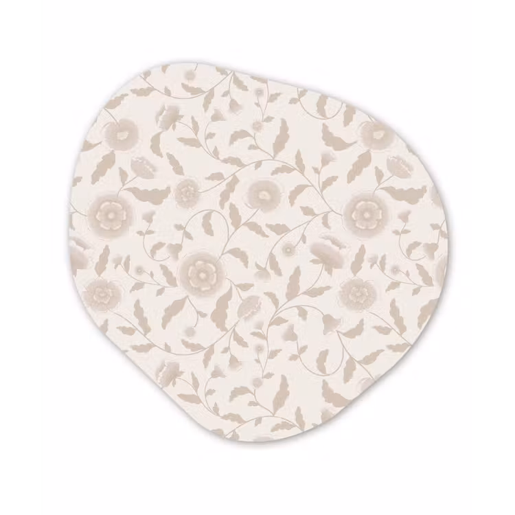 Organisch schilderij - Forex - Sierlijk - Bloemen - Beige — 1