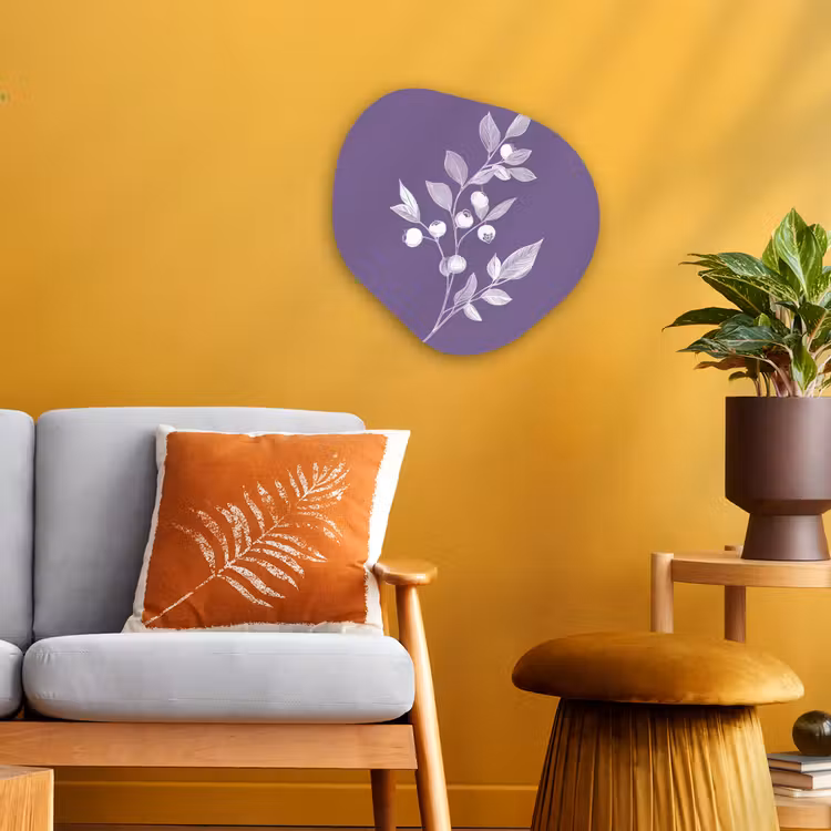 Organisch schilderij - Forex - Tak - Sierlijk - Bladeren - Minimalistisch — 3