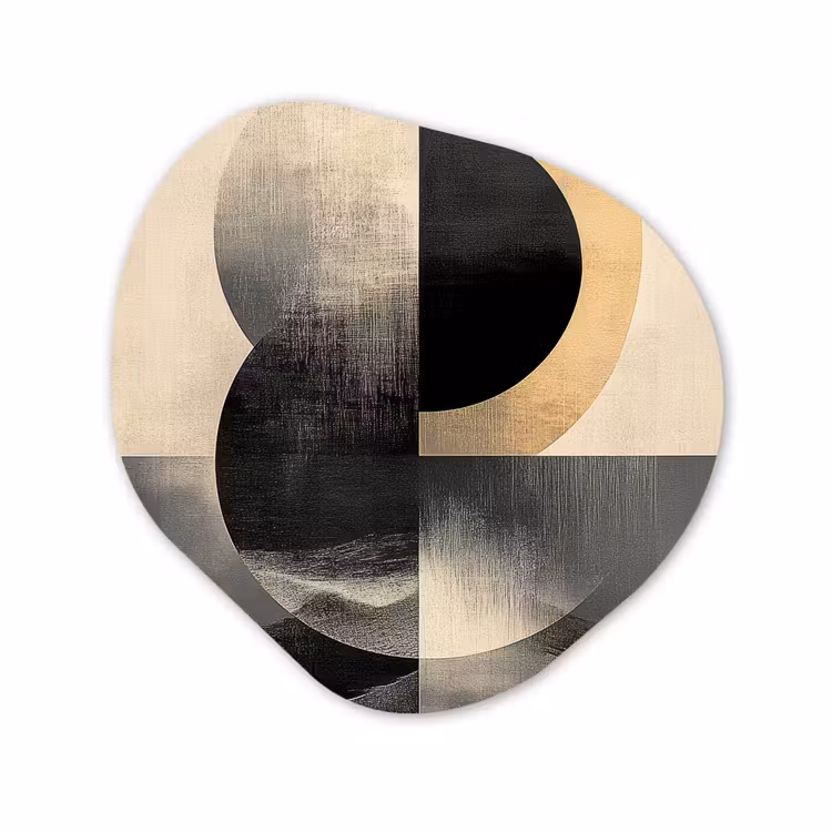 Organische vorm aluminium - Cirkels - Schaduw - Abstract — 1