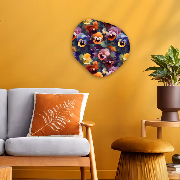 Organisch schilderij - Forex - Viooltjes - Kleuren - Bloemblaadjes — 3