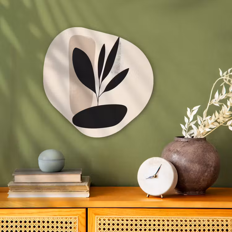 Organisch schilderij - Forex - Plant - Beige - Japandi — 2