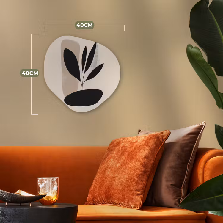 Organisch schilderij - Forex - Plant - Beige - Japandi — 4