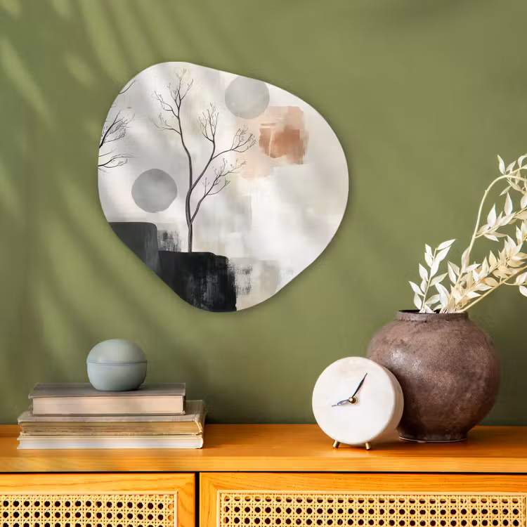 Organisch schilderij - Forex - Wabi sabi - Beige - Plant — 2