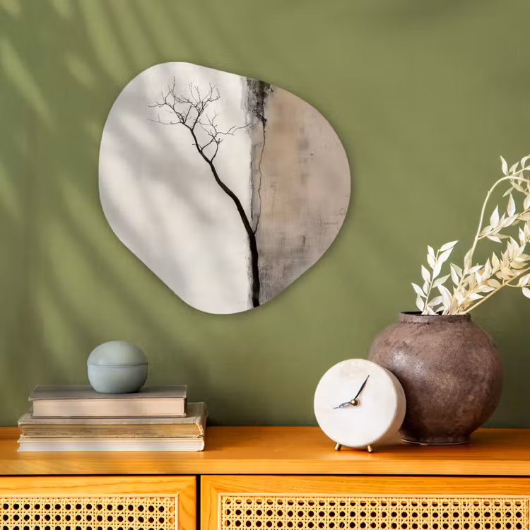 Organisch schilderij - Forex - Wabi sabi - Plant - Beige — 2