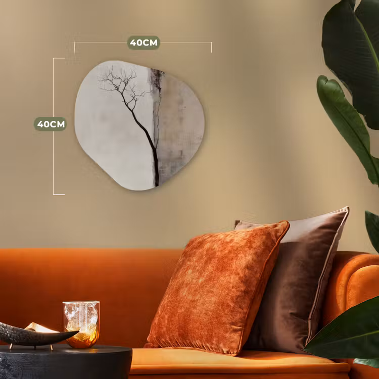 Organisch schilderij - Forex - Wabi sabi - Plant - Beige — 4