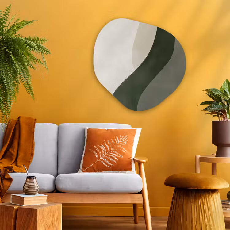 Organische vorm aluminium - Japandi - Groen - Abstract - Modern — 3