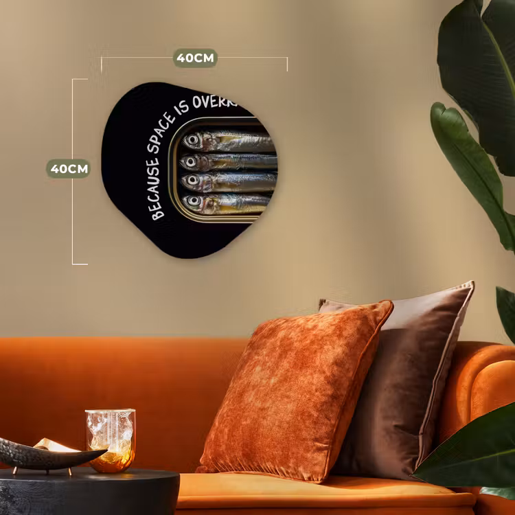 Organisch schilderij - Forex - Sardines - Tekst - Vis - Blik — 4