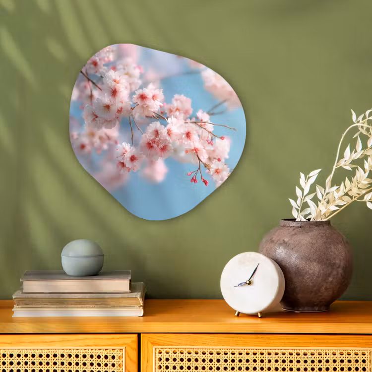 Organisch schilderij - Forex - Takken - Bloesems - Roze — 2
