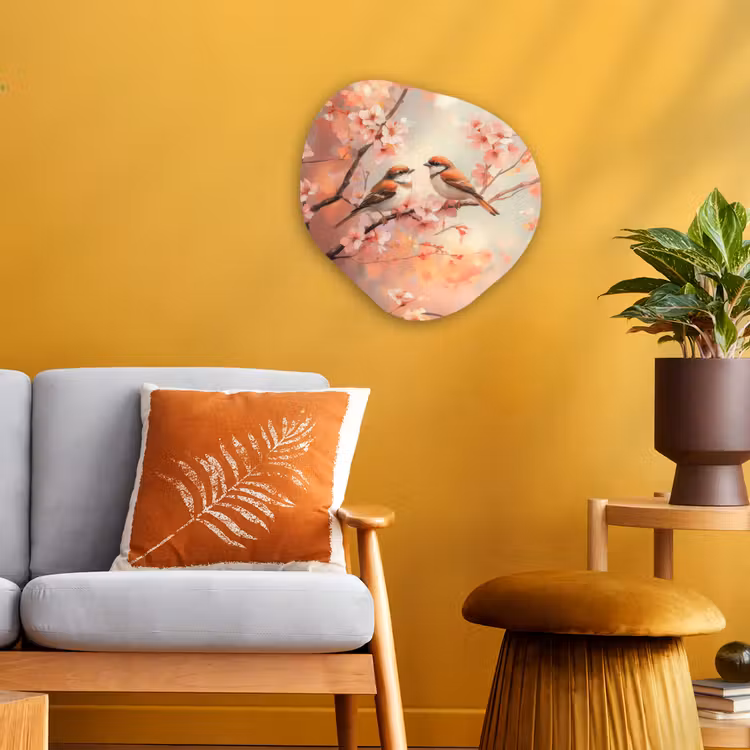 Organisch schilderij - Forex - Vogels - Romantic - Bloesemtak — 3