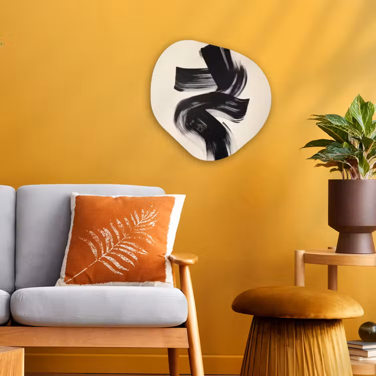 Organisch schilderij - Forex - Strepen - Zwart - Abstract — 3