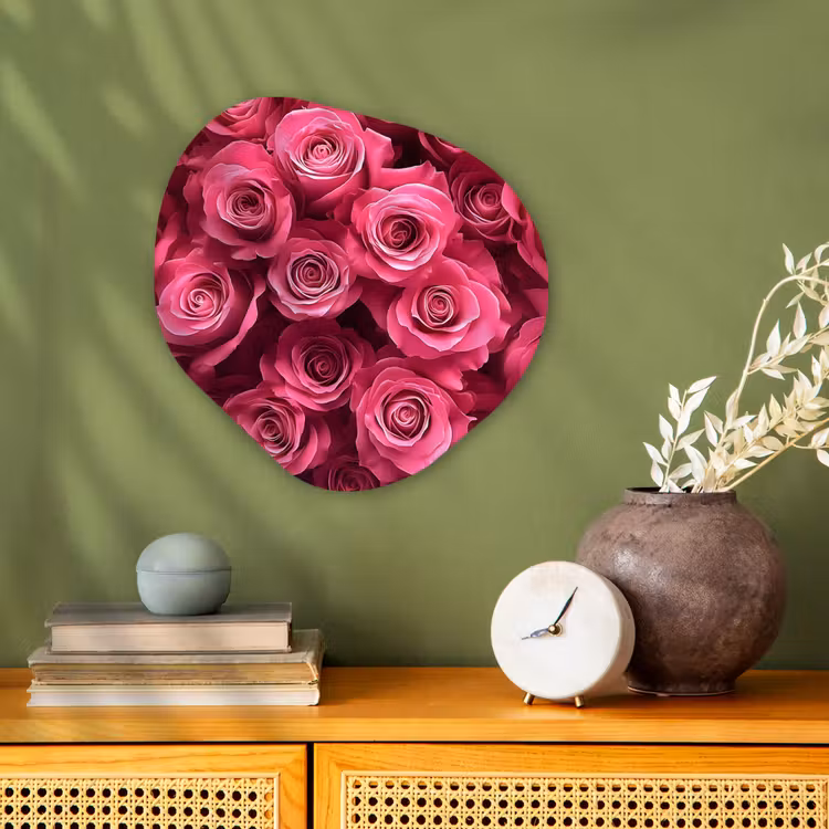 Organisch schilderij - Forex - Rozen - Pink - Bloem — 2