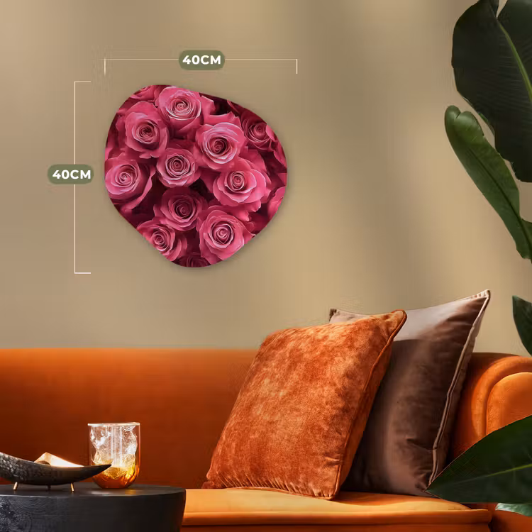 Organisch schilderij - Forex - Rozen - Pink - Bloem — 4