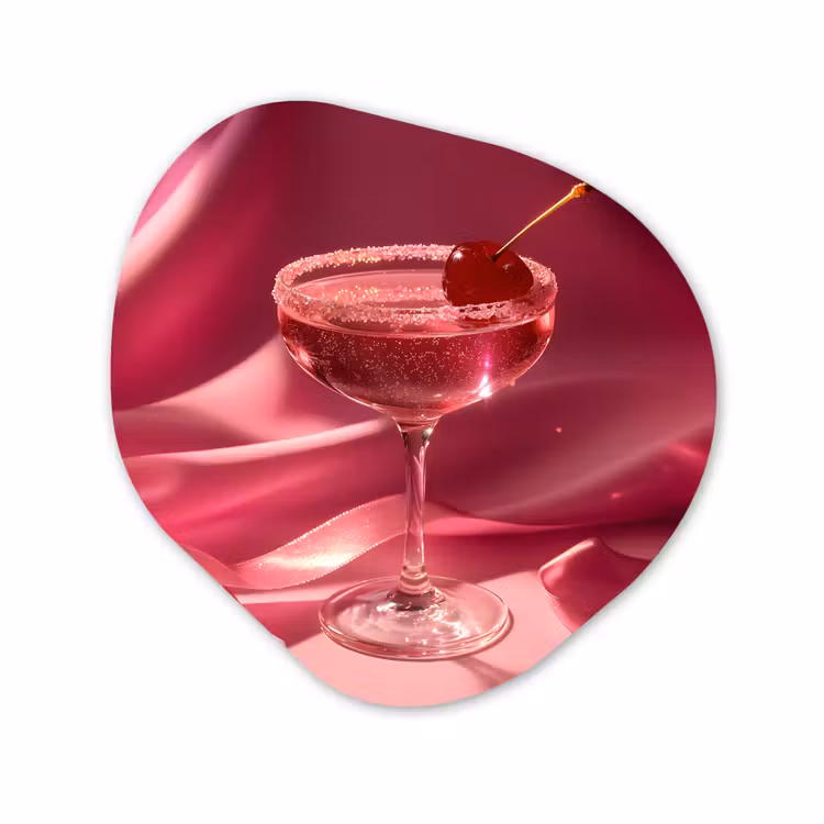 Organische vorm aluminium - Cocktail - Pink - Luxe — 1