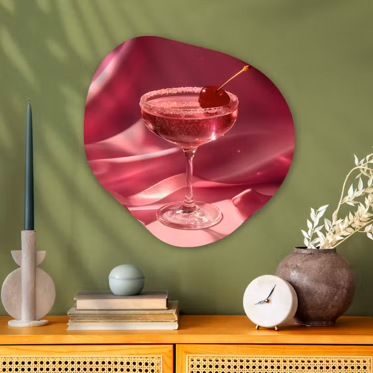 Organische vorm aluminium - Cocktail - Pink - Luxe — 2
