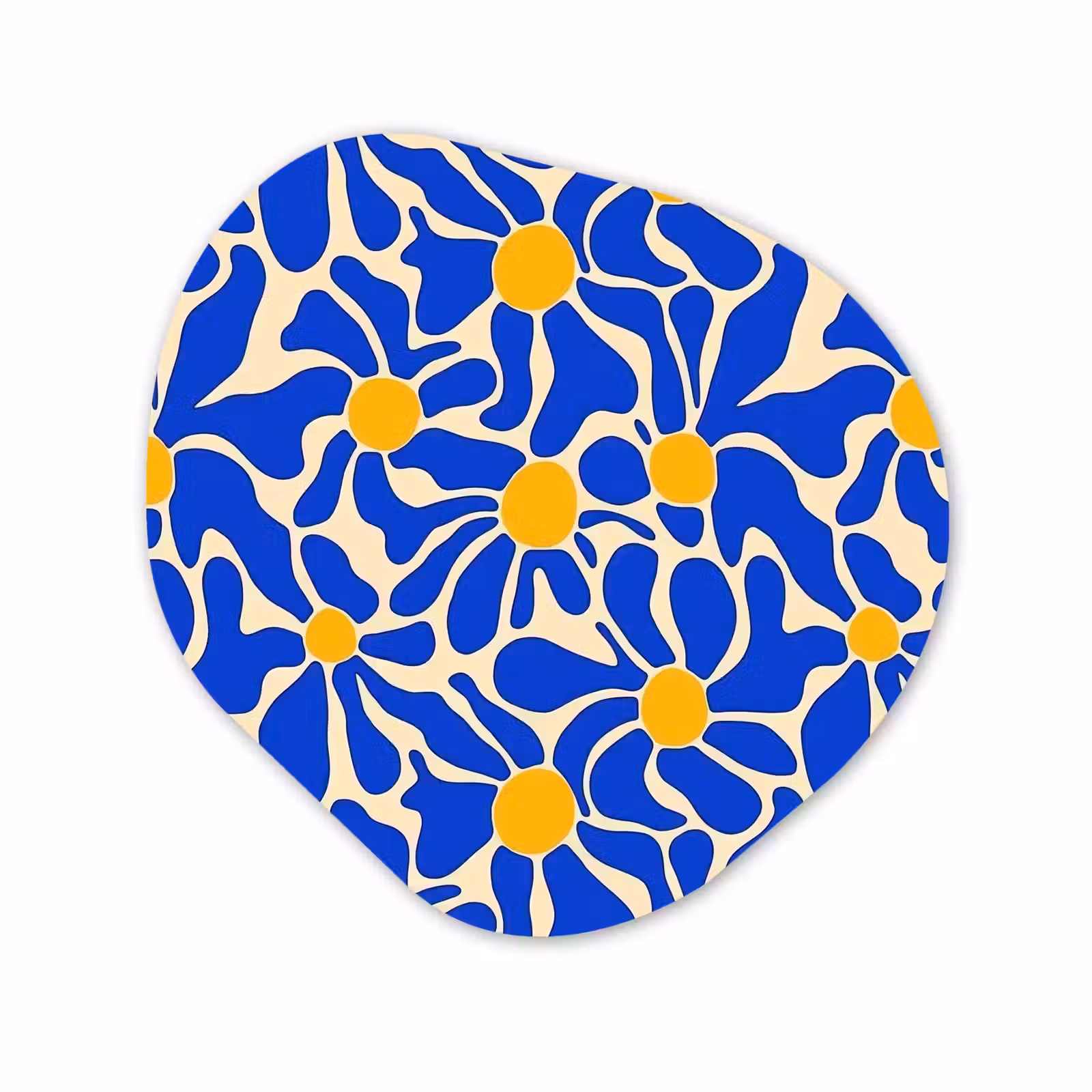 Organische vorm aluminium - Abstract - Bloem - Blauw — 1
