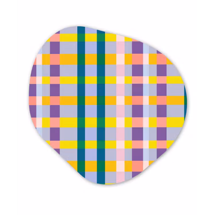 Organisch schilderij - Forex - Ruit - Patroon - Kleurrijk — 1