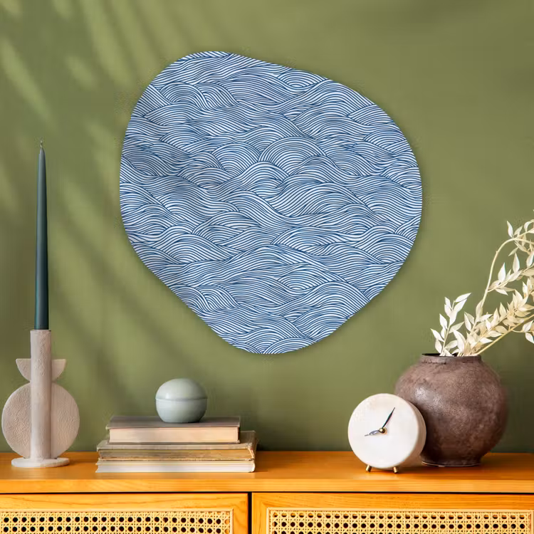 Organische vorm aluminium - Golven - Ritmisch - Blauw — 2
