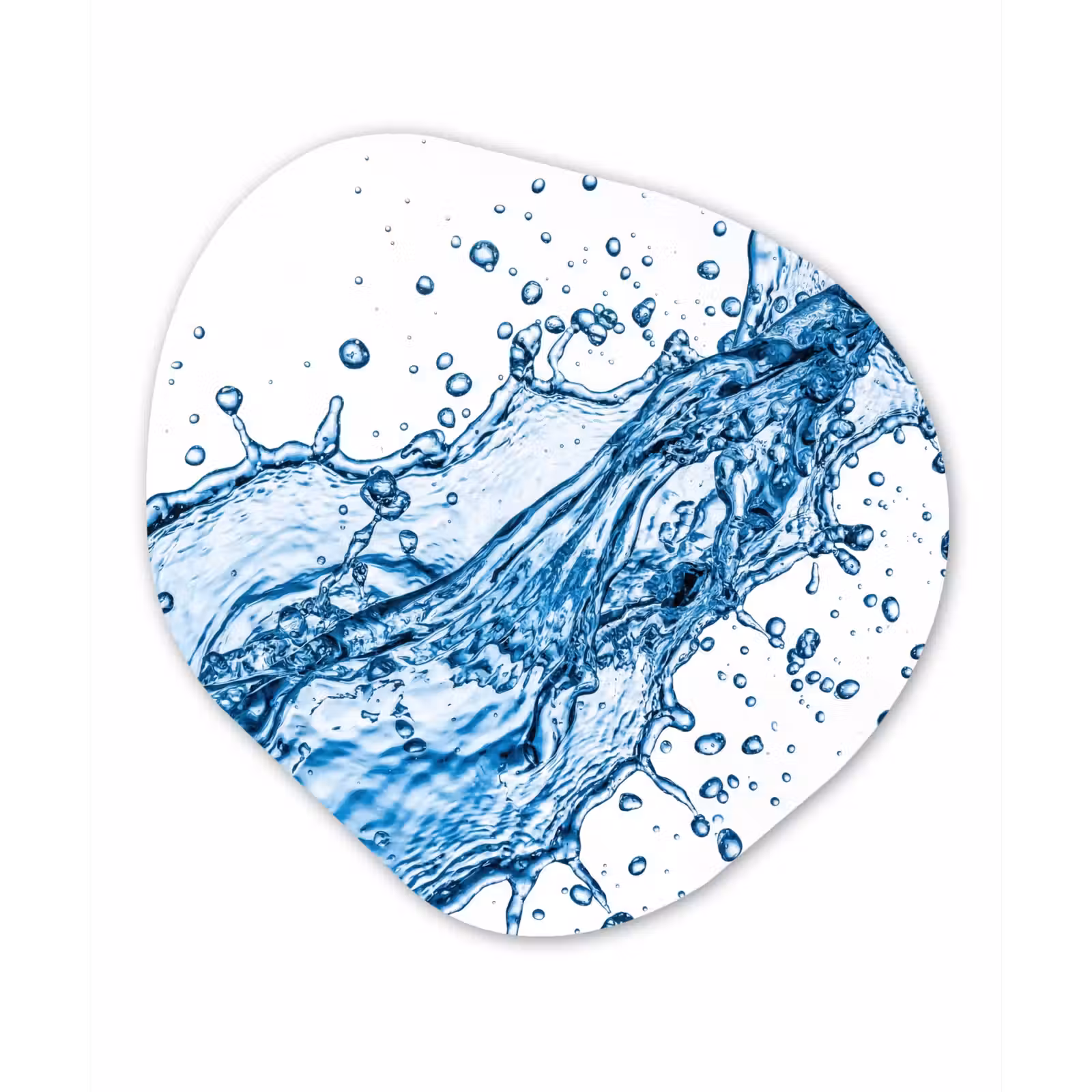 Organisch schilderij - Forex - Spash - Water - Blauw — 1