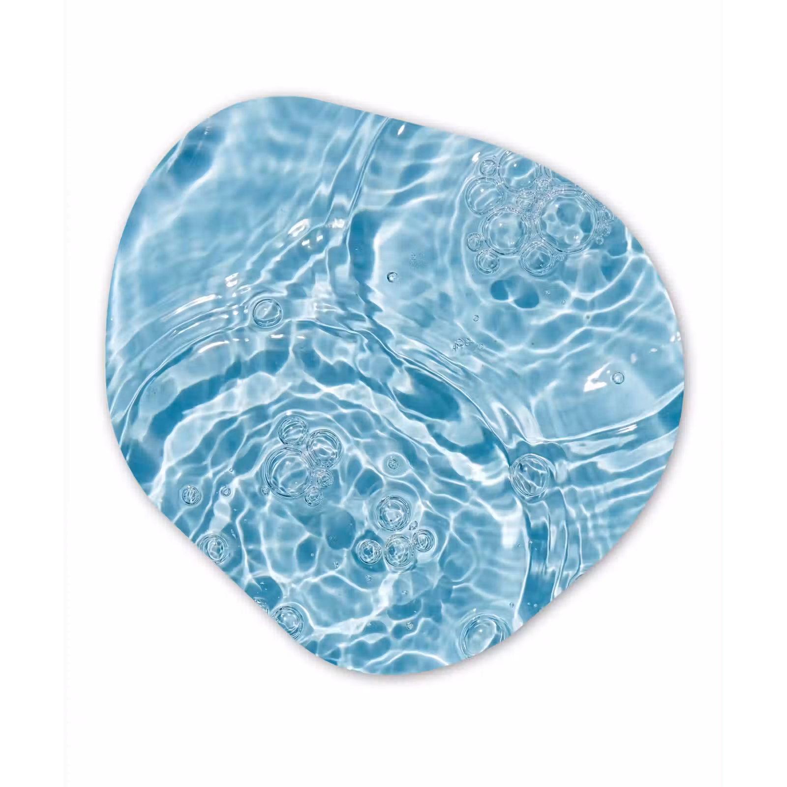 Organisch schilderij - Forex - Water - Blauw - bubbels — 1