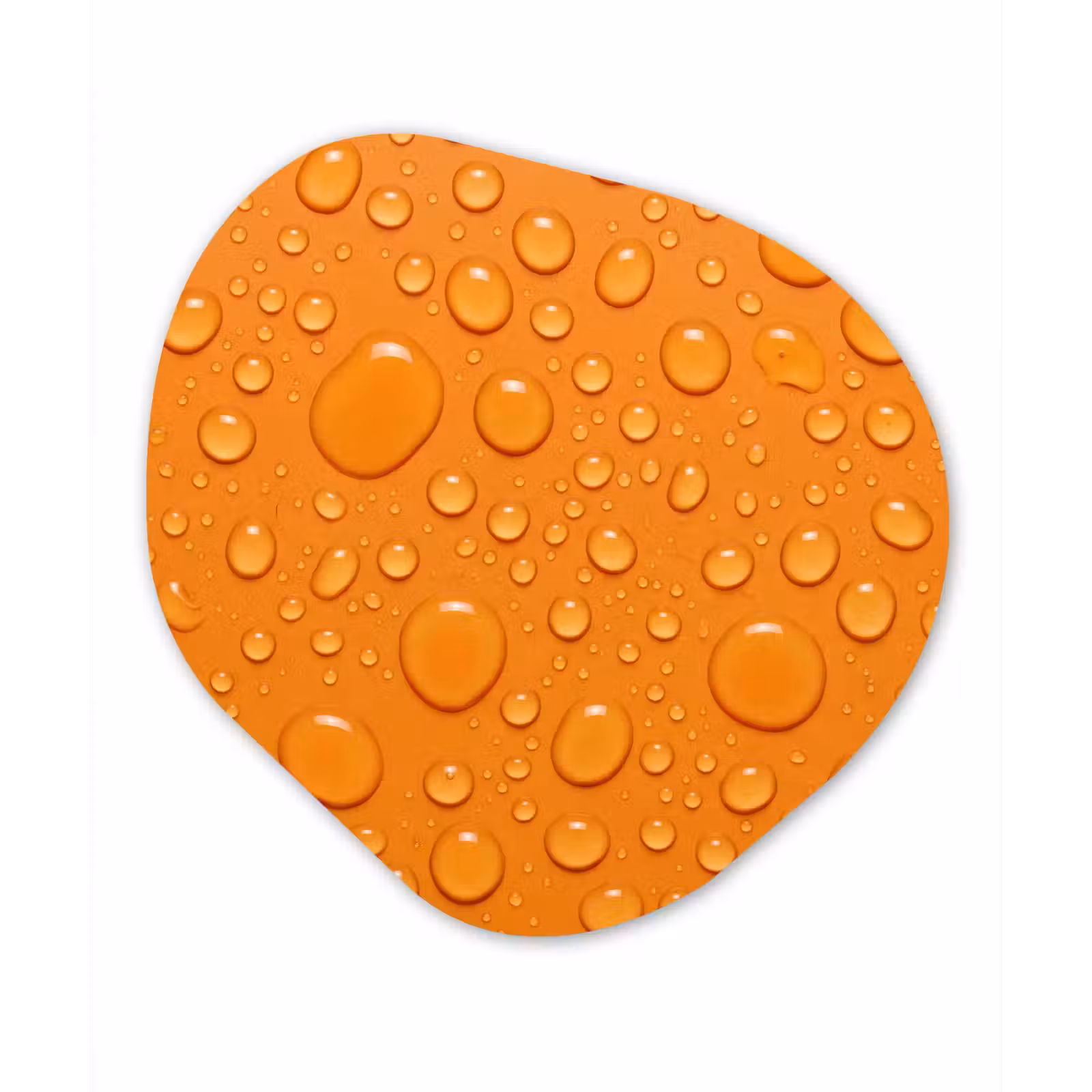 Organisch schilderij - Forex - Water - Druppels - Oranje — 1
