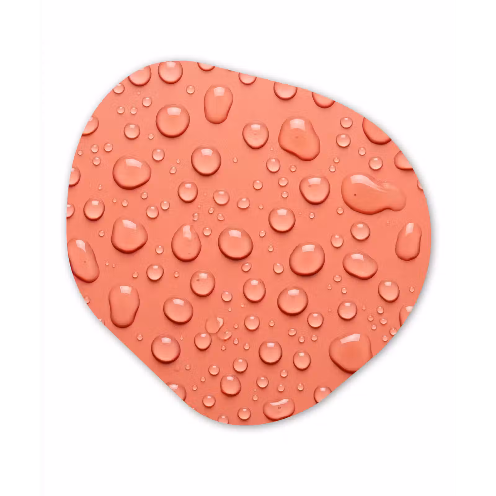 Organisch schilderij - Forex - Water - Druppels - Roze — 1