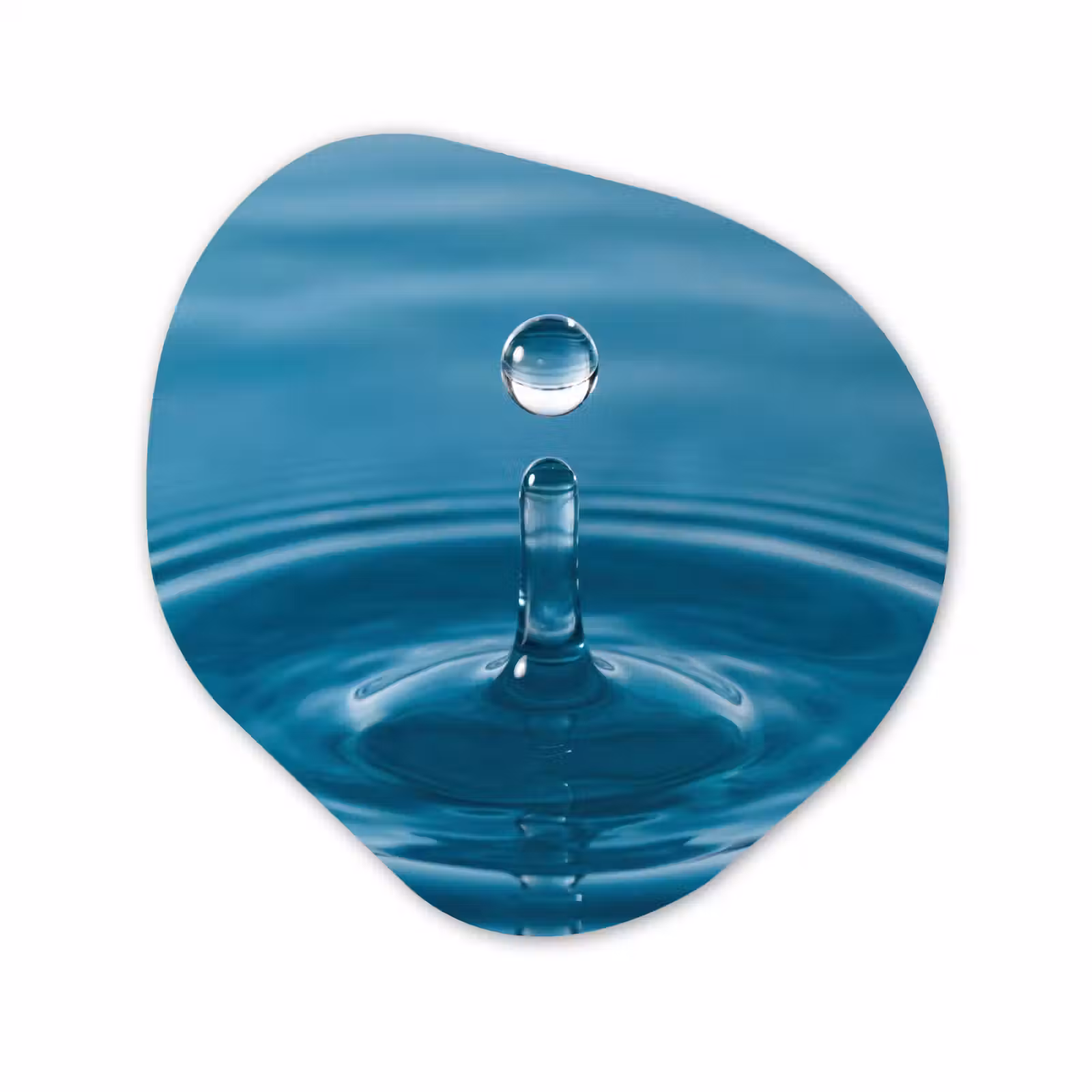 Organisch schilderij - Forex - Waterdruppel - Water - Oppervlakte — 1