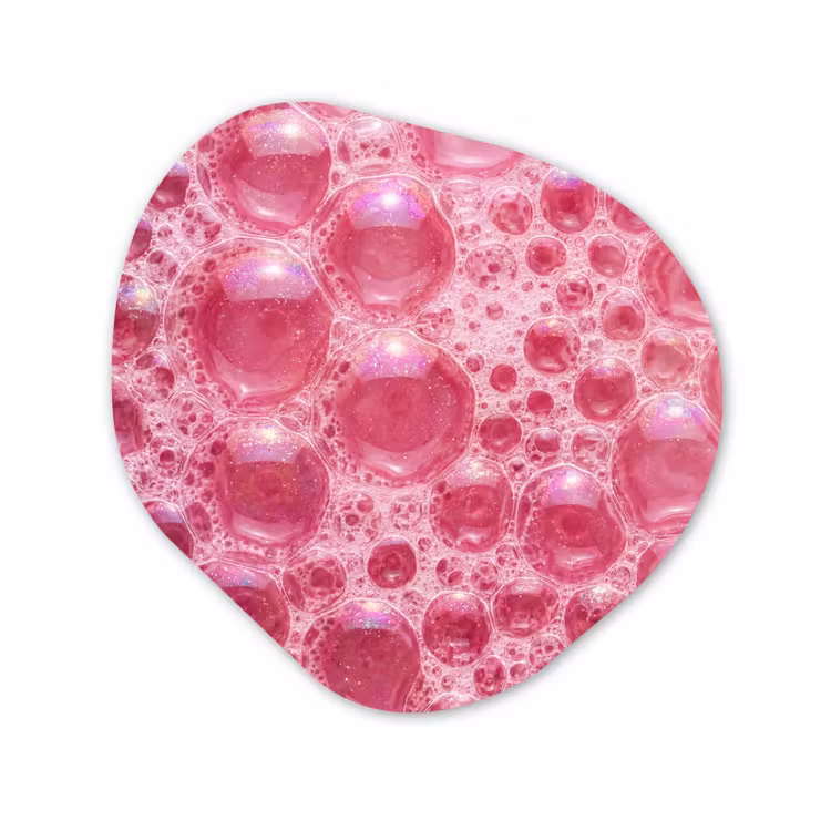 Organisch schilderij - Forex - Roze - Schuim - Bubbels — 1