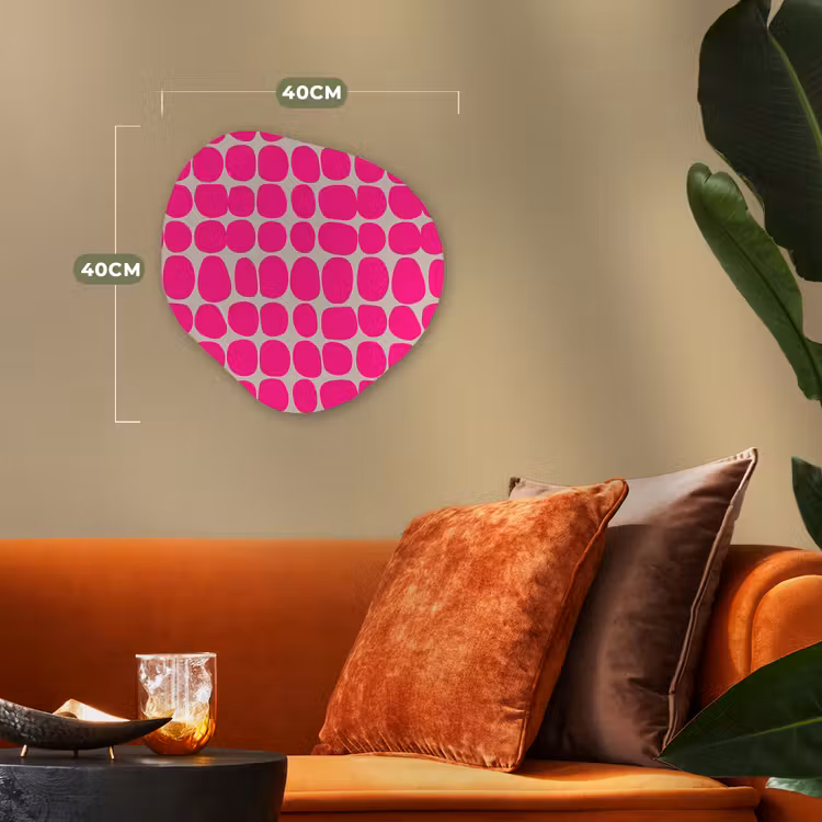 Organisch schilderij - Forex - Stippen - Patroon - Roze — 4