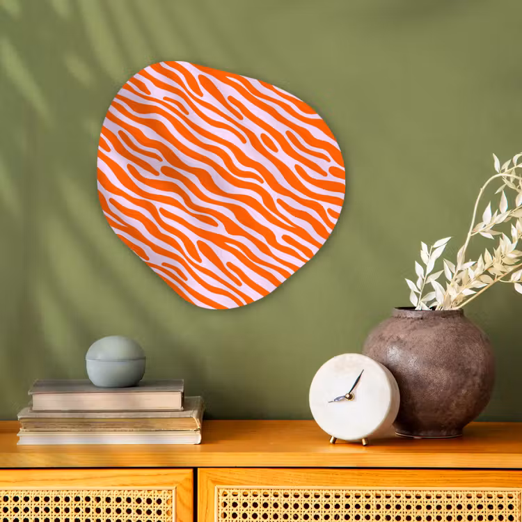 Organisch schilderij - Forex - Strepen - Dynamisch - Oranje — 2